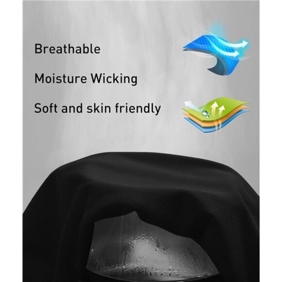 Men's Black Polo‎ Shirt Short Sleeve Sports Tactical T-Shirt Athletic Golf Polos - Picture 4 of 4